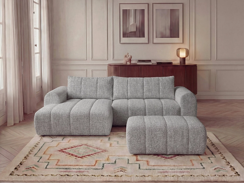 Ecksofa mit Hocker BOBOCHIC NESTY Ecksofa mit Hocker BOBOCHIC NESTY