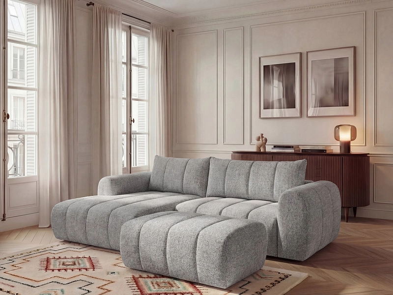 Ecksofa mit Hocker BOBOCHIC NESTY Ecksofa mit Hocker BOBOCHIC NESTY