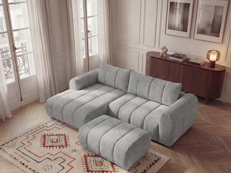 Ecksofa mit Hocker BOBOCHIC NESTY Ecksofa mit Hocker BOBOCHIC NESTY