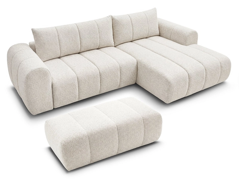 Ecksofa mit Hocker BOBOCHIC NESTY Ecksofa mit Hocker BOBOCHIC NESTY