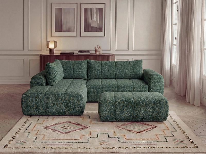 Ecksofa mit Hocker BOBOCHIC NESTY