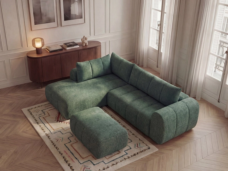 Ecksofa mit Hocker BOBOCHIC NESTY
