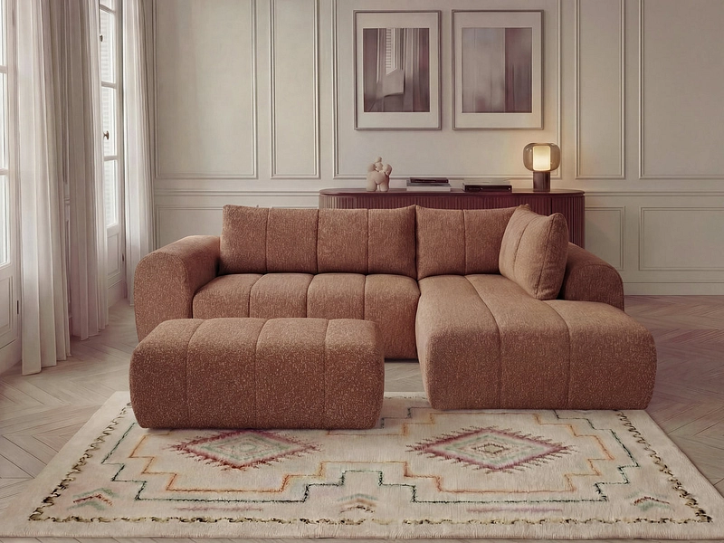 Ecksofa mit Hocker BOBOCHIC NESTY Ecksofa mit Hocker BOBOCHIC NESTY