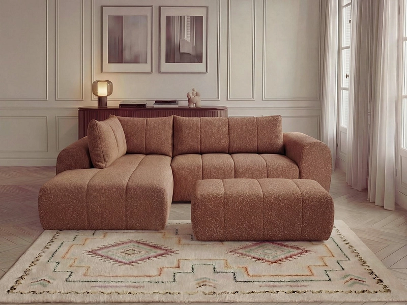 Ecksofa mit Hocker BOBOCHIC NESTY