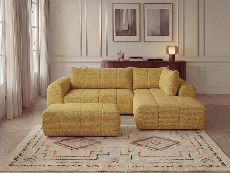 Ecksofa mit Hocker BOBOCHIC NESTY