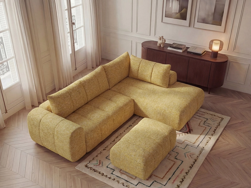 Ecksofa mit Hocker BOBOCHIC NESTY