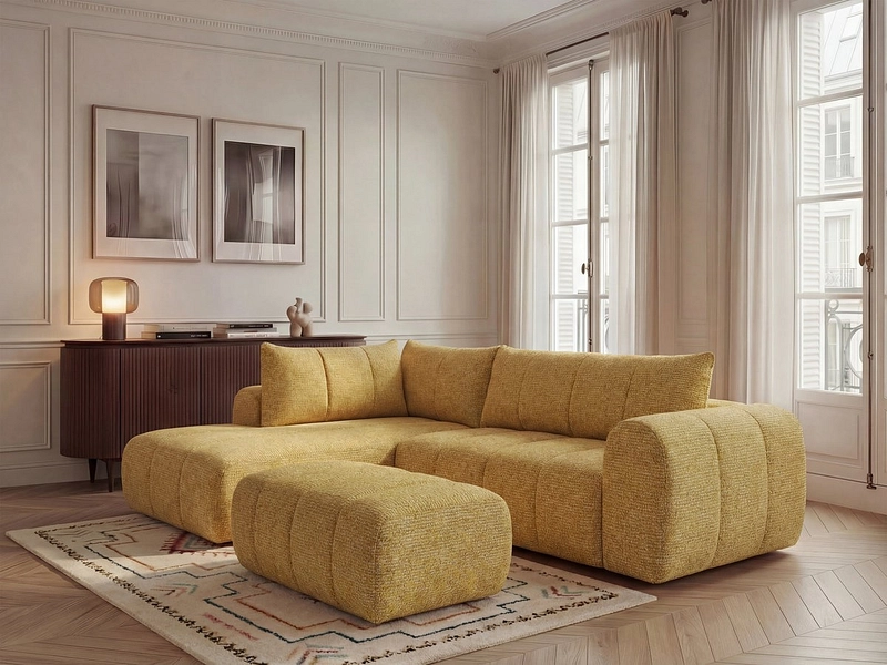 Ecksofa mit Hocker BOBOCHIC NESTY Ecksofa mit Hocker BOBOCHIC NESTY