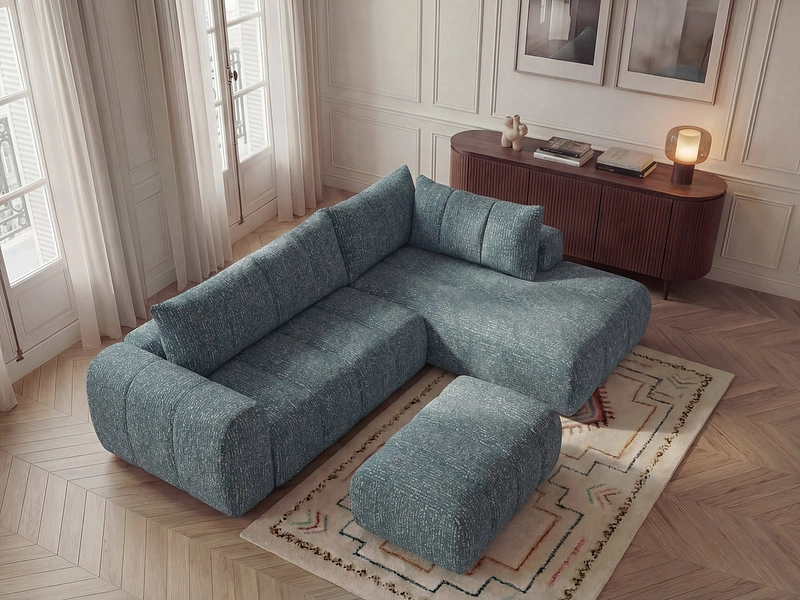 Ecksofa mit Hocker BOBOCHIC NESTY