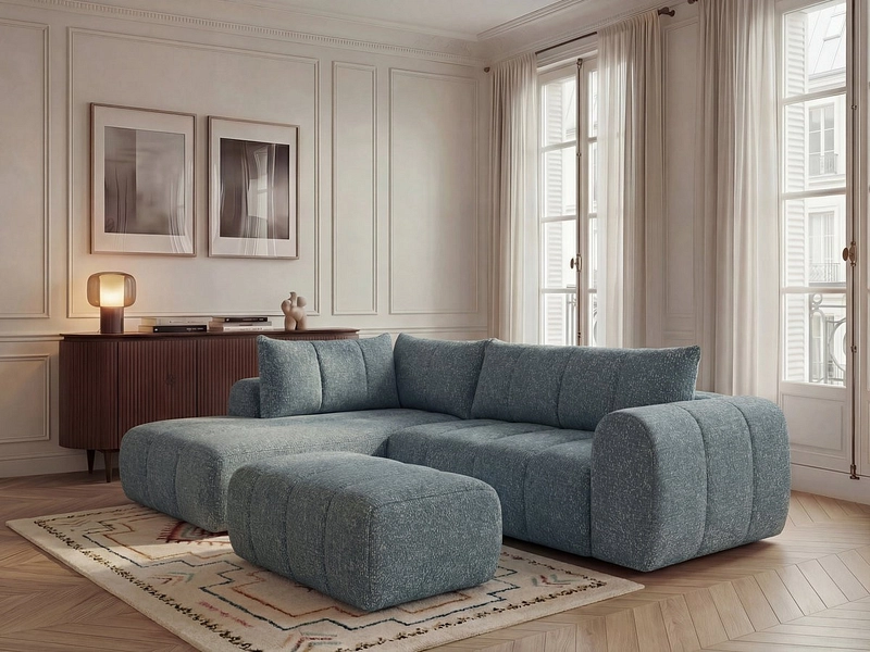 Ecksofa mit Hocker BOBOCHIC NESTY