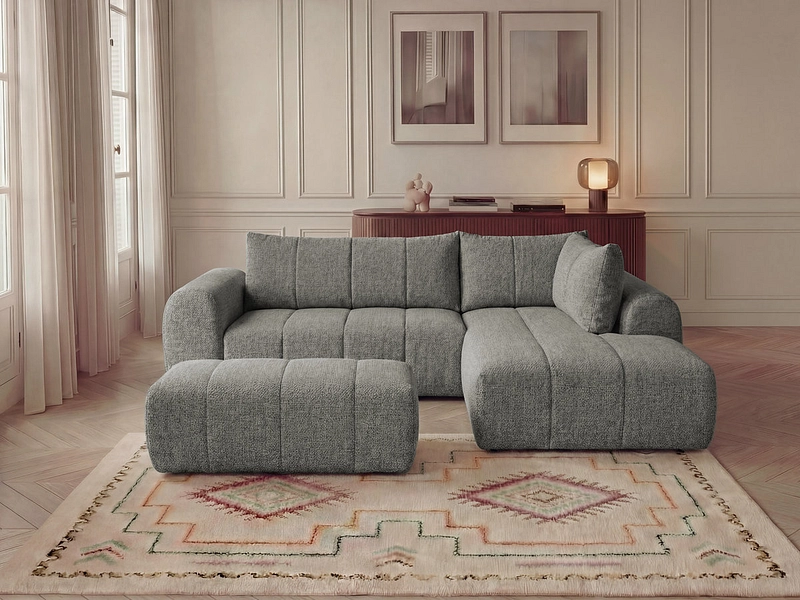 Ecksofa mit Hocker BOBOCHIC NESTY Ecksofa mit Hocker BOBOCHIC NESTY