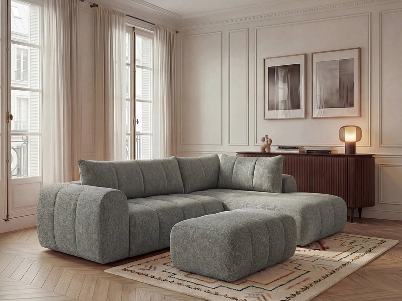 Ecksofa mit Hocker BOBOCHIC NESTY Ecksofa mit Hocker BOBOCHIC NESTY