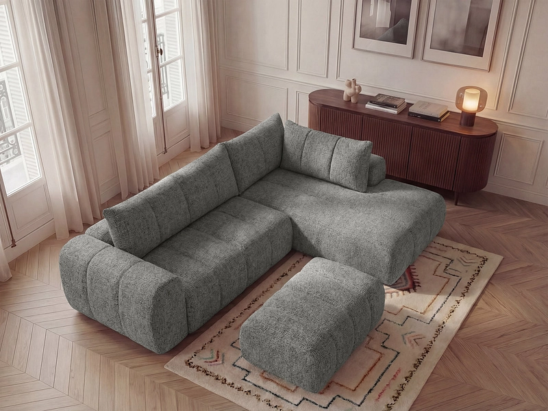 Ecksofa mit Hocker BOBOCHIC NESTY Ecksofa mit Hocker BOBOCHIC NESTY