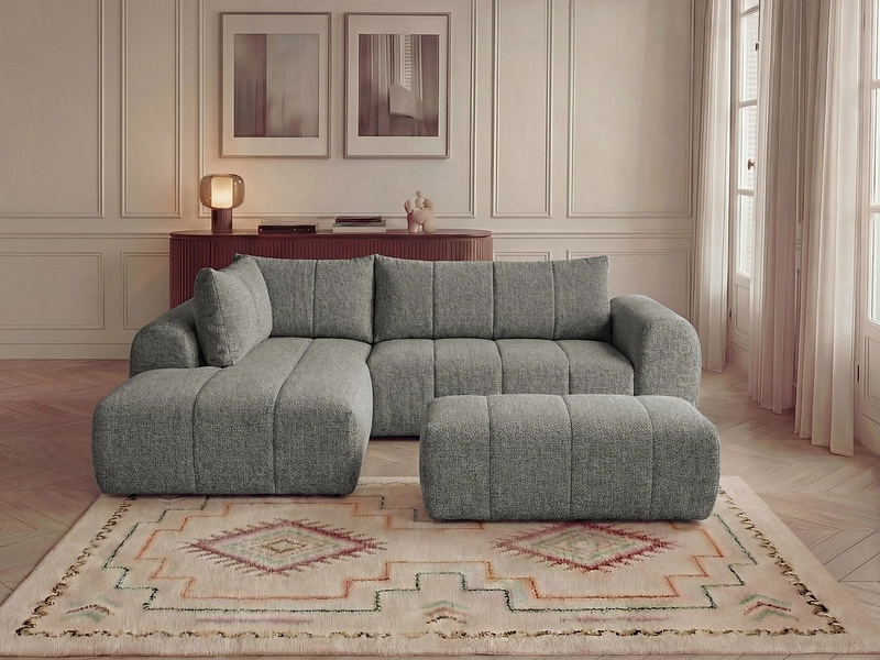 Ecksofa mit Hocker BOBOCHIC NESTY
