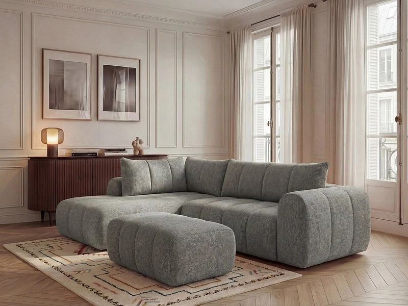Ecksofa mit Hocker BOBOCHIC NESTY