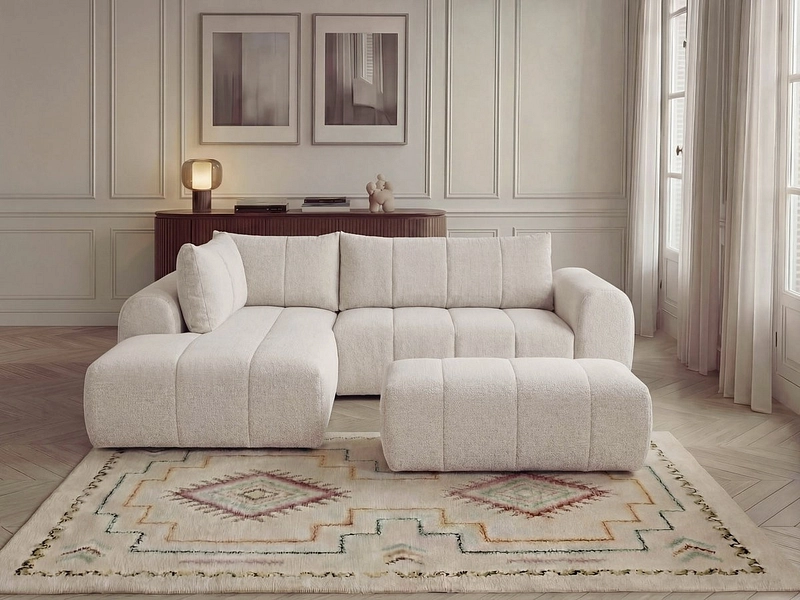 Ecksofa mit Hocker BOBOCHIC NESTY Ecksofa mit Hocker BOBOCHIC NESTY