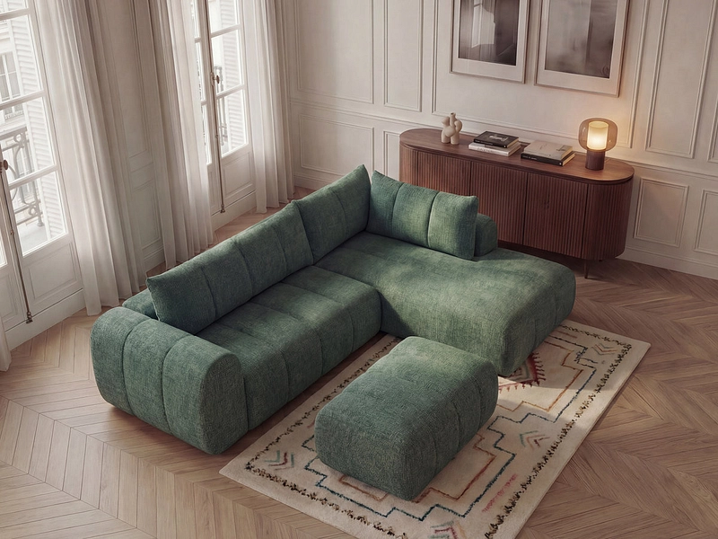 Ecksofa mit Hocker BOBOCHIC NESTY