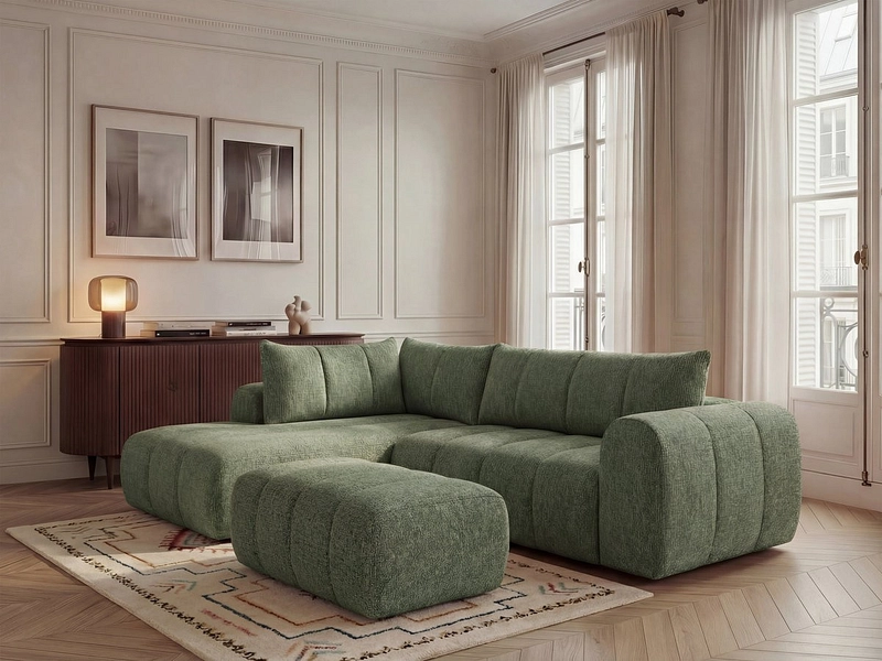 Ecksofa mit Hocker BOBOCHIC NESTY Ecksofa mit Hocker BOBOCHIC NESTY