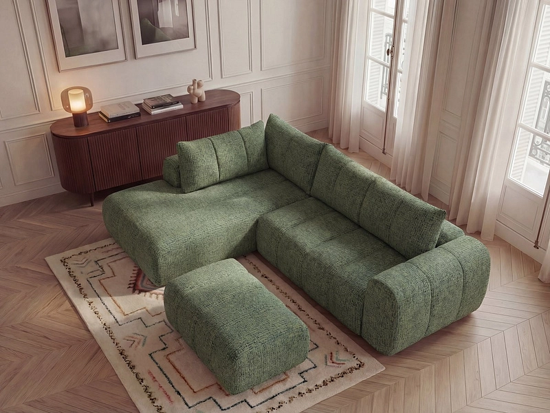 Ecksofa mit Hocker BOBOCHIC NESTY Ecksofa mit Hocker BOBOCHIC NESTY