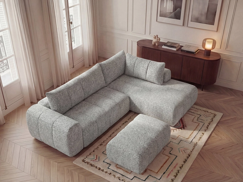 Ecksofa mit Hocker BOBOCHIC NESTY Ecksofa mit Hocker BOBOCHIC NESTY