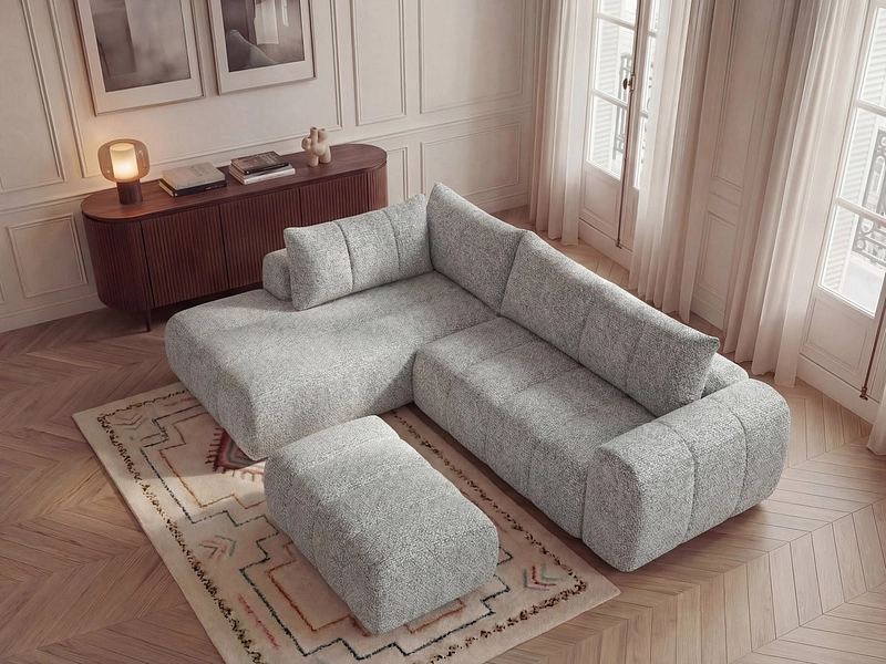 Ecksofa mit Hocker BOBOCHIC NESTY Ecksofa mit Hocker BOBOCHIC NESTY
