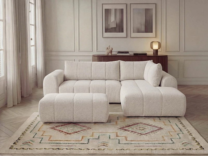 Ecksofa mit Hocker BOBOCHIC NESTY Ecksofa mit Hocker BOBOCHIC NESTY