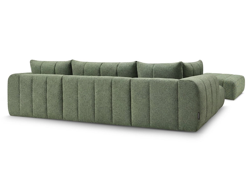 Panorama-Ecksofa mit Hocker BOBOCHIC NESTY