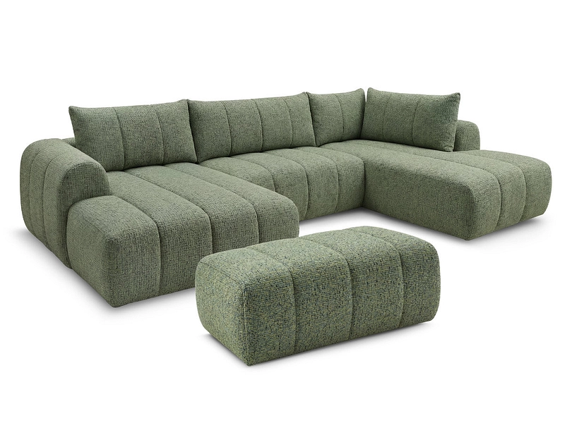 Panorama-Ecksofa mit Hocker BOBOCHIC NESTY Panorama-Ecksofa mit Hocker BOBOCHIC NESTY