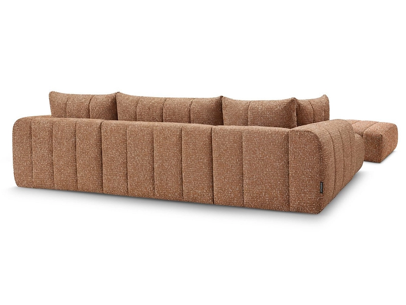 Panorama-Ecksofa mit Hocker BOBOCHIC NESTY