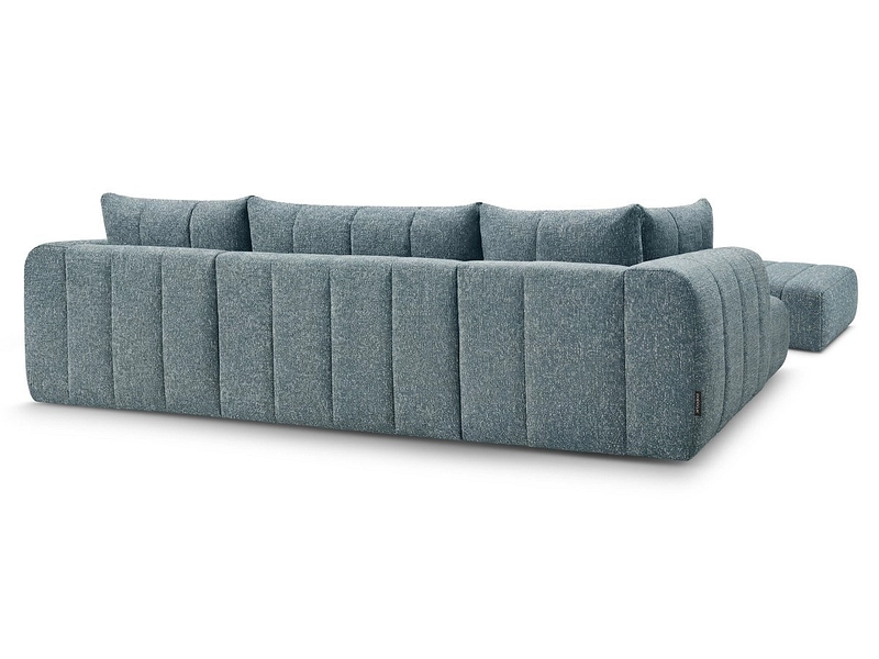 Panorama-Ecksofa mit Hocker BOBOCHIC NESTY