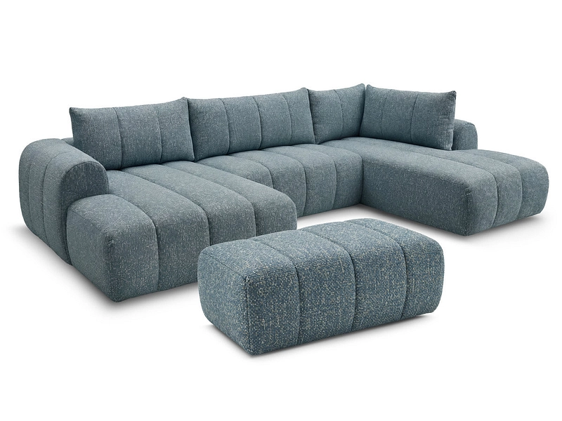 Panorama-Ecksofa mit Hocker BOBOCHIC NESTY Panorama-Ecksofa mit Hocker BOBOCHIC NESTY