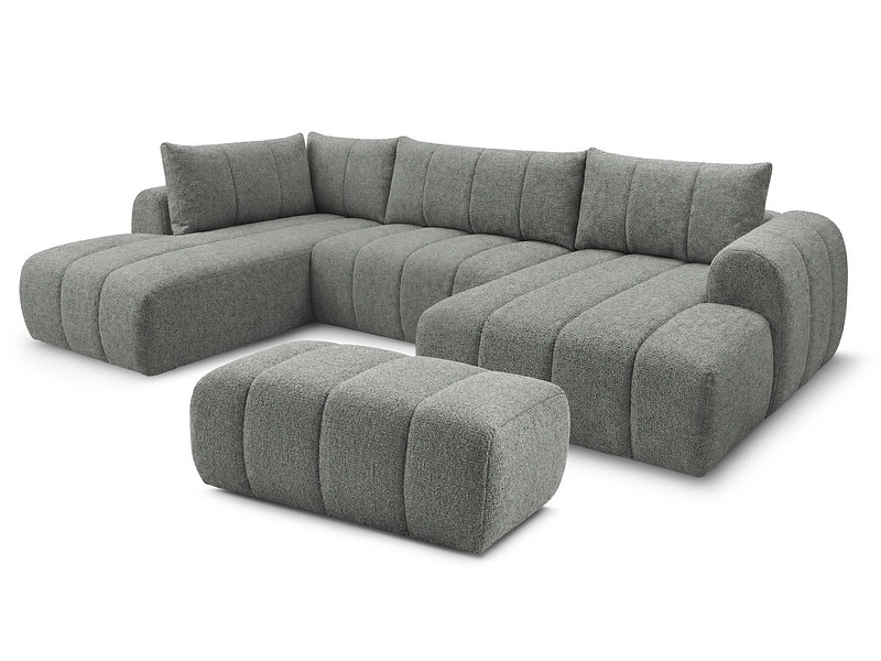 Panorama-Ecksofa mit Hocker BOBOCHIC NESTY Panorama-Ecksofa mit Hocker BOBOCHIC NESTY