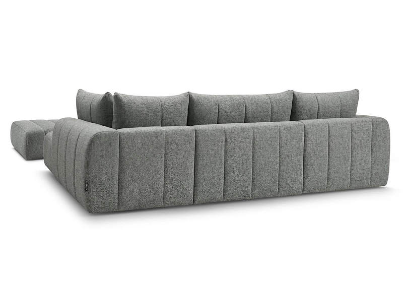 Panorama-Ecksofa mit Hocker BOBOCHIC NESTY