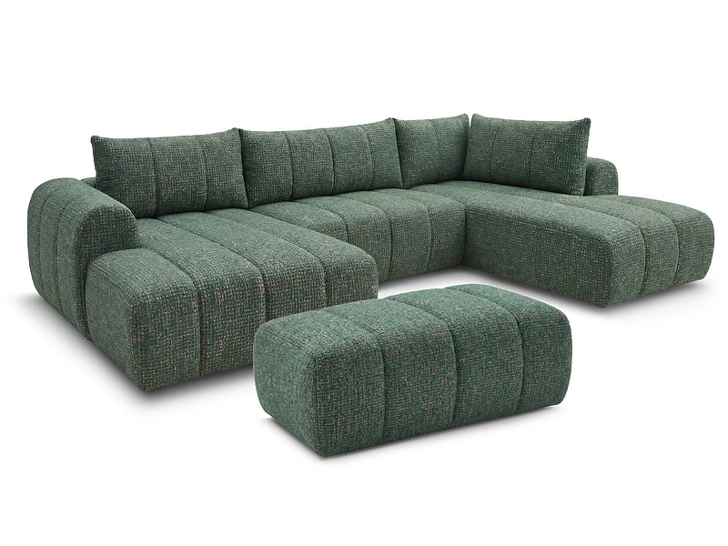 Panorama-Ecksofa mit Hocker BOBOCHIC NESTY Panorama-Ecksofa mit Hocker BOBOCHIC NESTY