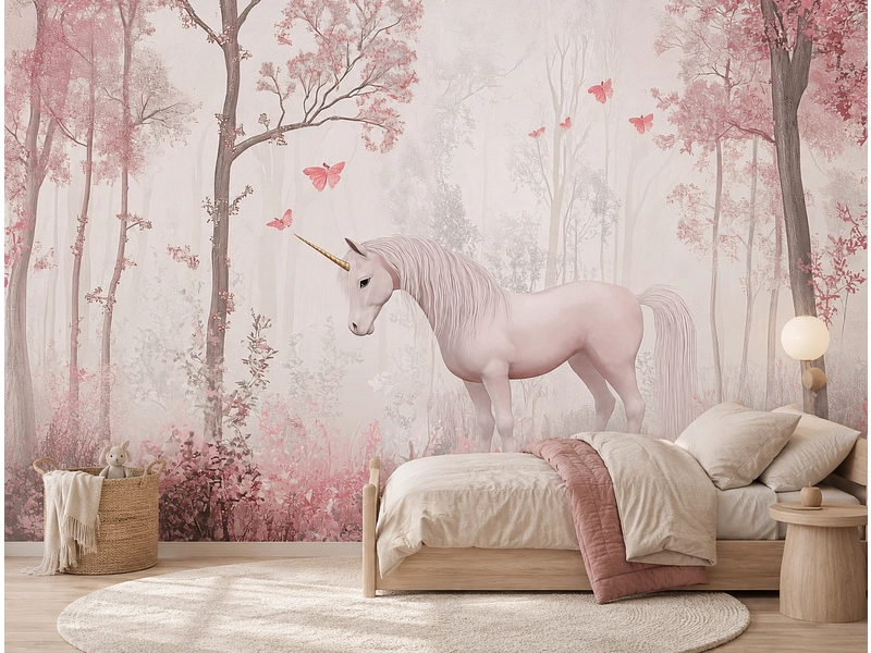 Tapete UNICORN 2-teilig vliesfaser altrosa