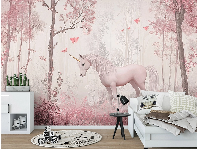 Tapete UNICORN 4-teilig vliesfaser altrosa Tapete UNICORN 4-teilig vliesfaser altrosa