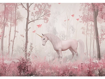 Carta da parati UNICORN 3 pezzi fibra polare rosa antico Carta da parati UNICORN 3 pezzi fibra polare rosa antico
