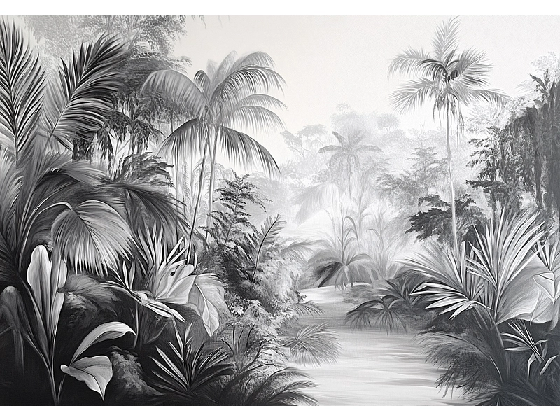Tapete JUNGLE 2-teilig vliesfaser grau Tapete JUNGLE 2-teilig vliesfaser grau
