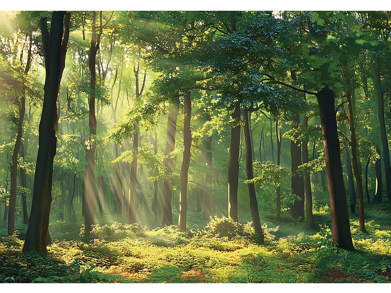 Tapete FOREST 1 Stück vliesfaser grün Tapete FOREST 1 Stück vliesfaser grün