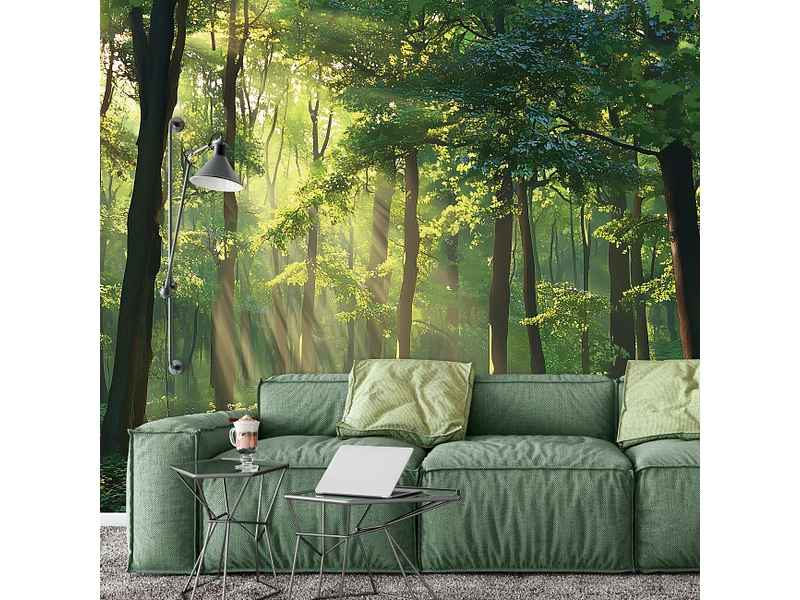 Tapete FOREST 4-teilig vliesfaser grün