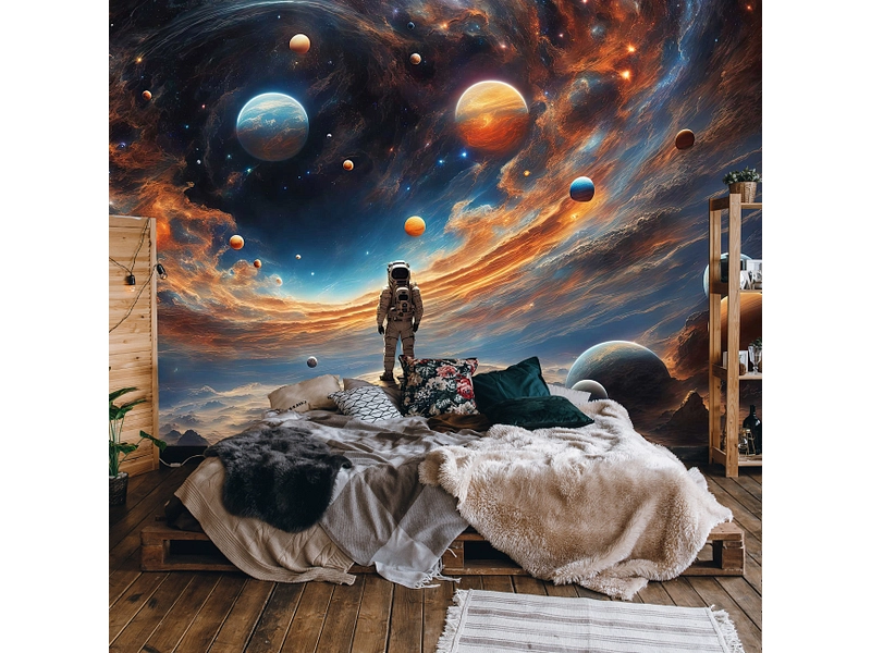 Tapete SPACE 2-teilig vliesfaser dunkelblau
