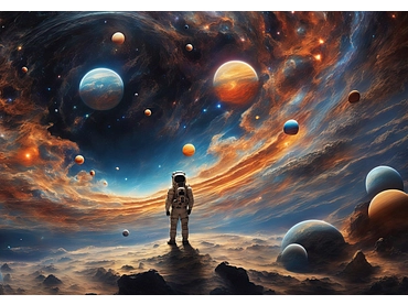 Carta da parati SPACE 2 pezzi fibra polare blu scuro Carta da parati SPACE 2 pezzi fibra polare blu scuro