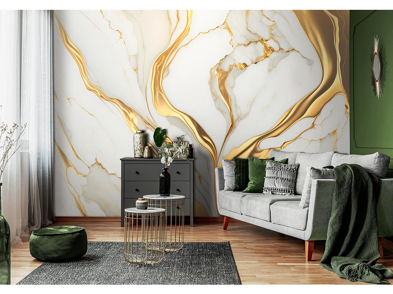 Tapete MARBLE 4-teilig vliesfaser weiss Tapete MARBLE 4-teilig vliesfaser weiss