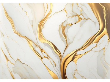Carta da parati MARBLE 2 pezzi fibra polare bianco