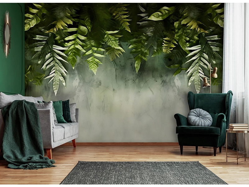 Tapete TROPICAL 2-teilig vliesfaser grün
