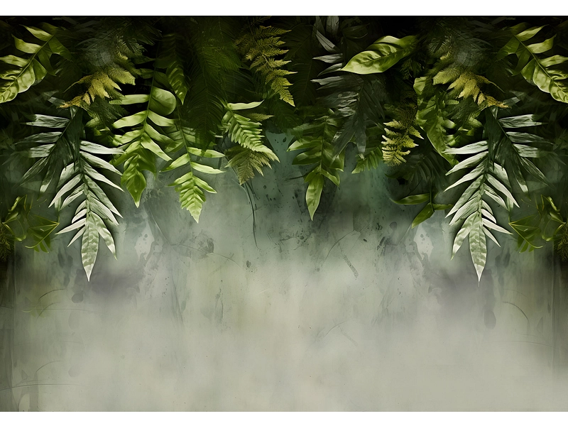 Tapete TROPICAL 4-teilig vliesfaser grün Tapete TROPICAL 4-teilig vliesfaser grün