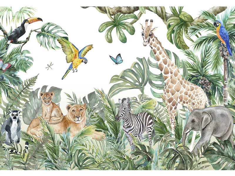 Tapete JUNGLE 2-teilig vliesfaser grün Tapete JUNGLE 2-teilig vliesfaser grün