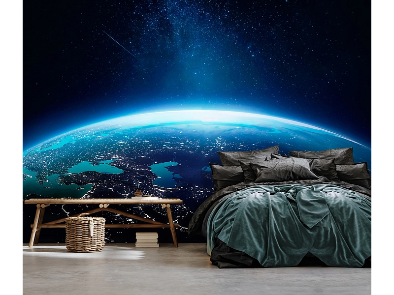Tapete SPACE 1 Stück vliesfaser dunkelblau Tapete SPACE 1 Stück vliesfaser dunkelblau
