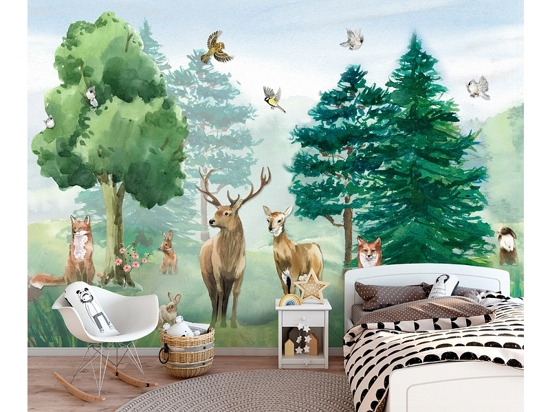 Tapete FOREST 2-teilig vliesfaser grün
