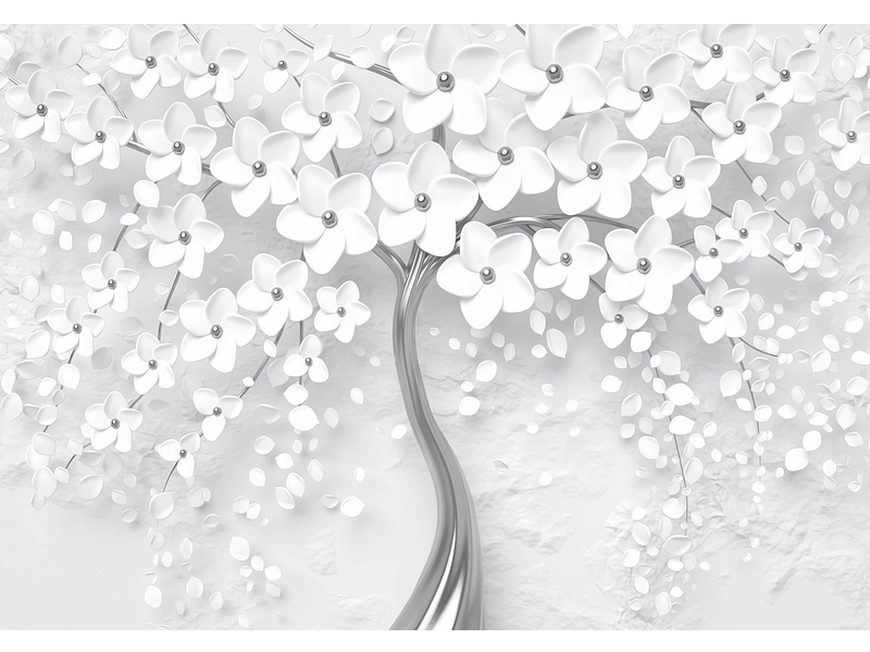 Tapete SPRING 4-teilig vliesfaser weiss Tapete SPRING 4-teilig vliesfaser weiss