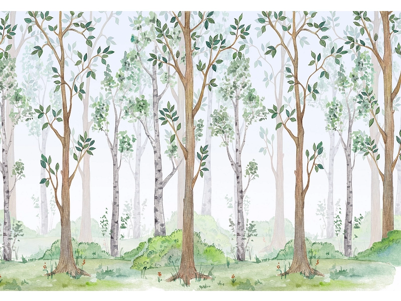 Tapete FOREST 4-teilig vliesfaser cremeweiss Tapete FOREST 4-teilig vliesfaser cremeweiss